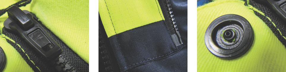 ThermSAFE-Komponenten an Ihrer Störlichtbogenschutzkleidung 